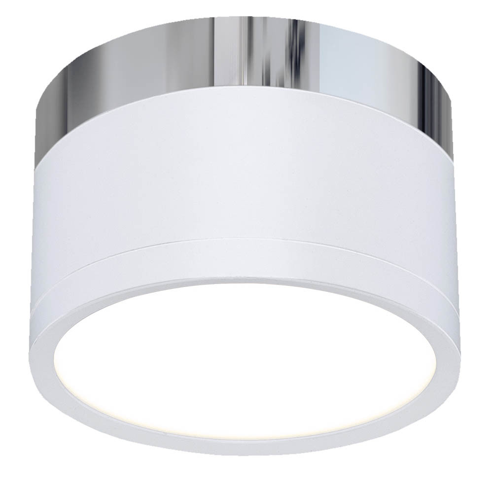 Накладной потолочный светодиодный светильник
DLR029 10W 4200K белый матовый/хром
